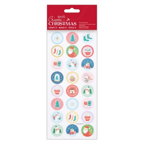 Create Christmas - Foil Stickers - Cute Circles