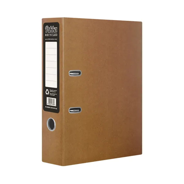 Pukka Recycled Lever Arch A4 Kraft