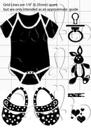 Card-io Majestix Clear Peg Stamps - Pitter Patter