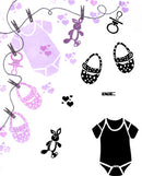 Card-io Majestix Clear Peg Stamps - Pitter Patter