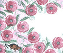 Card-io Majestix Clear Peg Stamps - Pretty Poppies