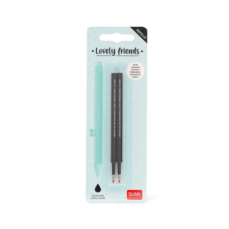 Legami Lovely Friends Gel Pen Refills (Set of 2)