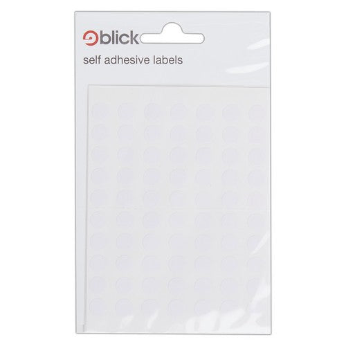 Blick Self-Adhesive White Labels - 8mm Circles (490 Stickers)