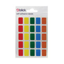 Blick Coloured Labels in Bags 12x18mm 120 Per Bag Assorted