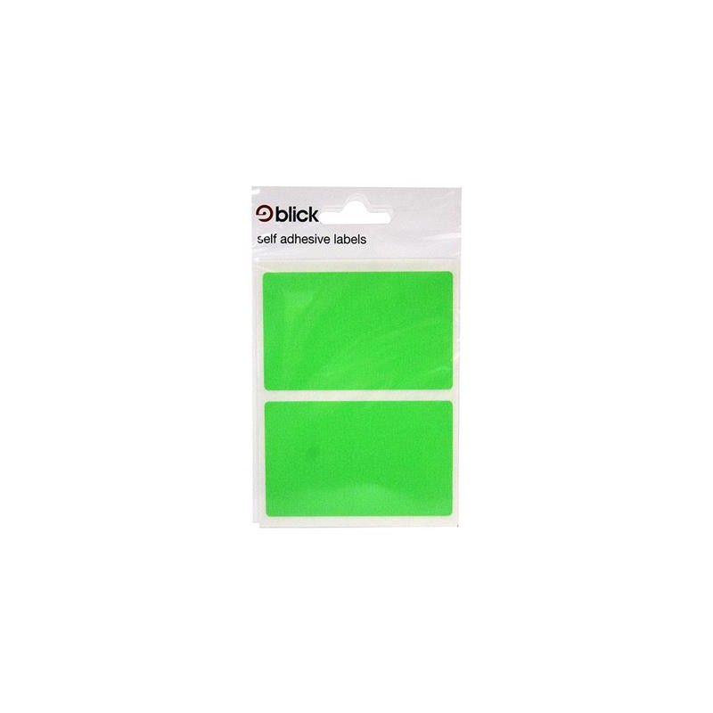 Blick Self-Adhesive Fluorescent Green Labels - 50 x 80mm (8 Labels)