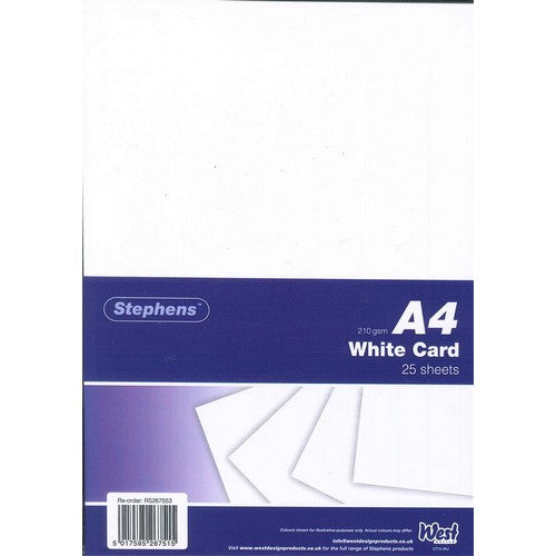 Stephens White 210gsm Card