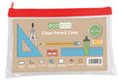 Eco-Eco Clear PVC Flat Pencil Case - 20x13cm