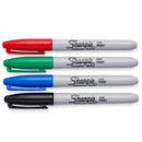 Sharpie Permanent Marker Assorted Fine (Pkd 4)