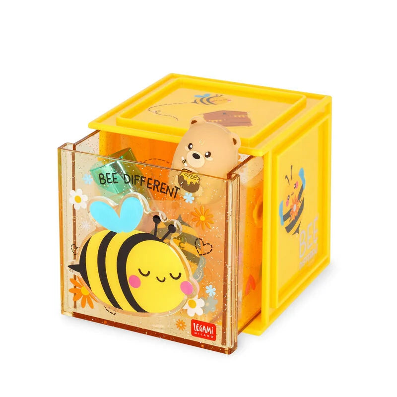 Legami Cutie Cube Stackable Desk Storage Box