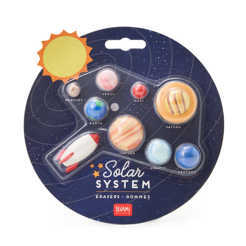 Legami Solar System Erasers (Set of 9)