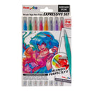 Pentel Arts Brush Sign Pen Twin SESW30C Manga Expressive Set (Set of 8)