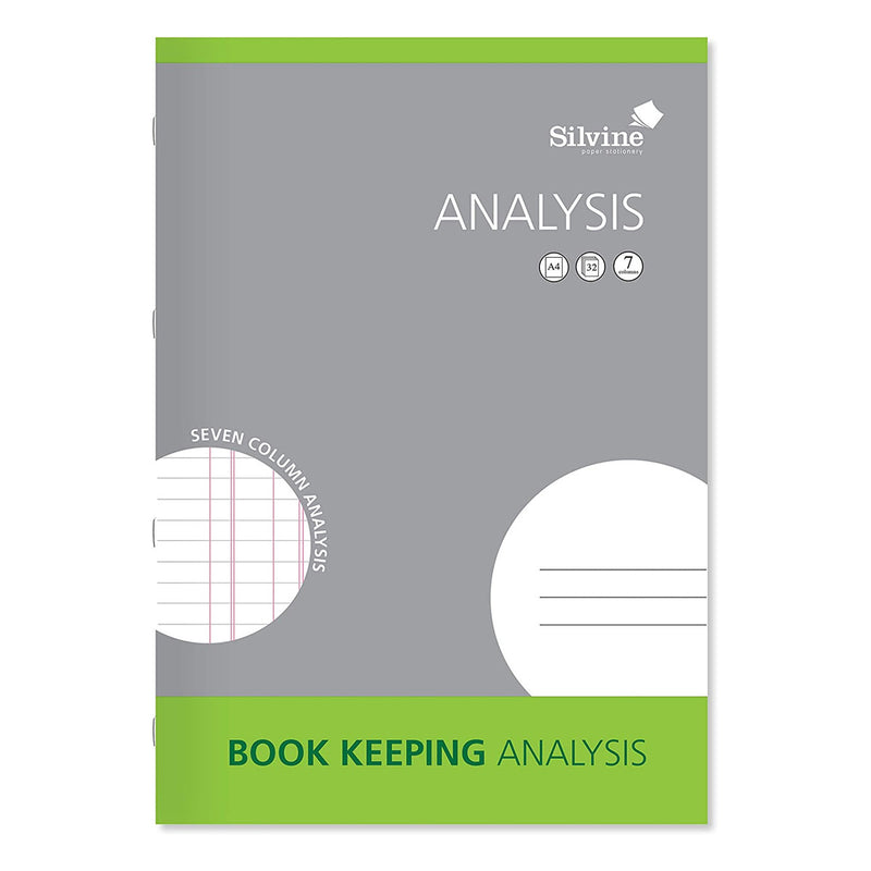 Silvine Book Keeping Analysis Book - Seven Column Analysis