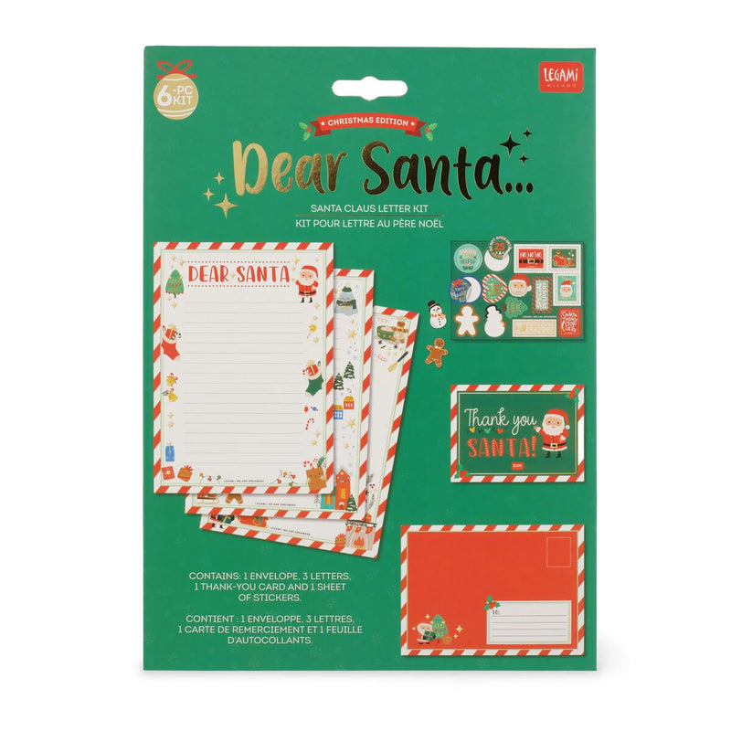 Legami Santa Legami Dear Santa Christmas Edition Santa Claus Letter Kit