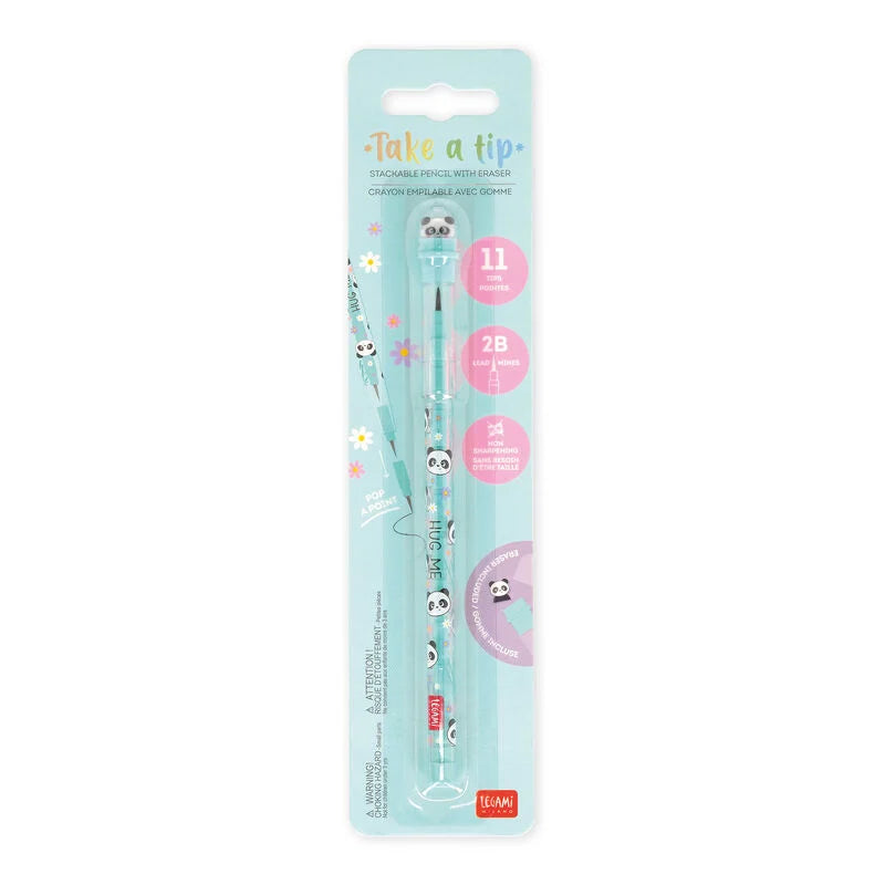 Legami Take a Tip Stackable Pencil with Eraser
