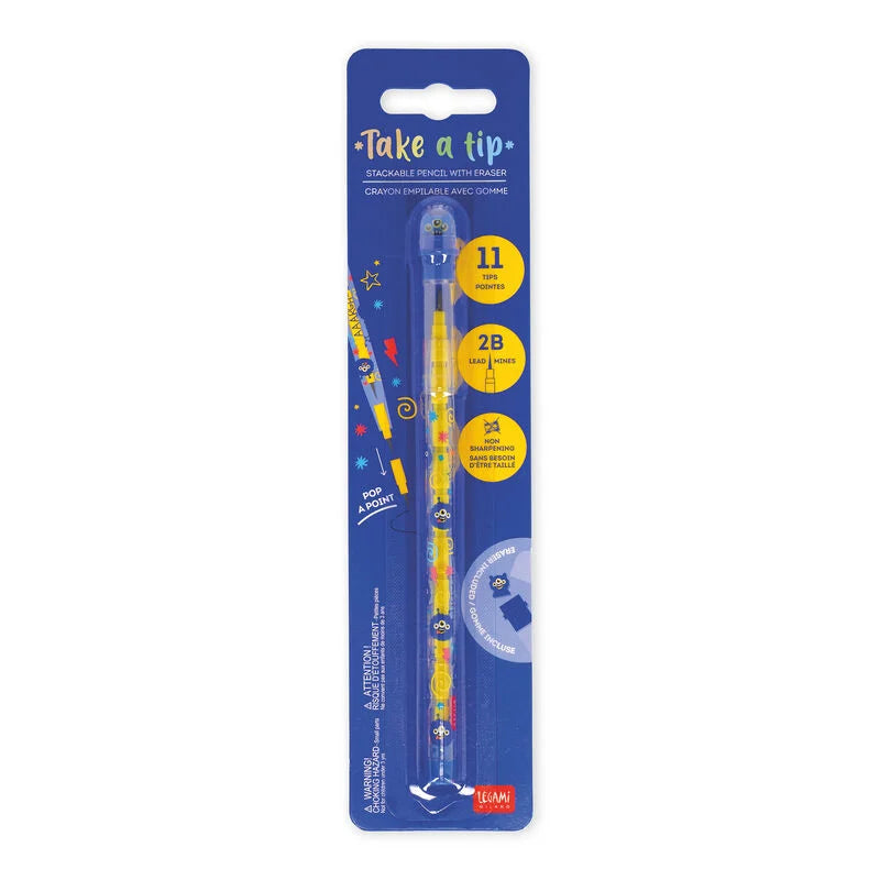 Legami Take a Tip Stackable Pencil with Eraser