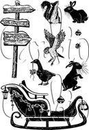 Card-io Combinations Clear Stamp Set A6 - Signs of Christmas