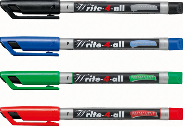 Stabilo Write-4-all Permanent Marker Pens - Fine