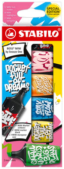 Stabilo Boss Mini Highlighters by Snooze One (Pack with 6 colours)