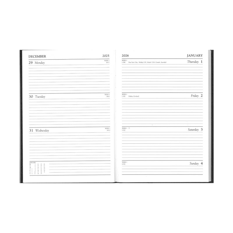 Letts Contract A5 Week To View Diary 2026