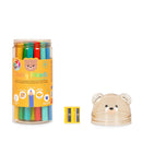 Legami Teddy Friends Colouring Pencil with Sharpener (Set of 24)