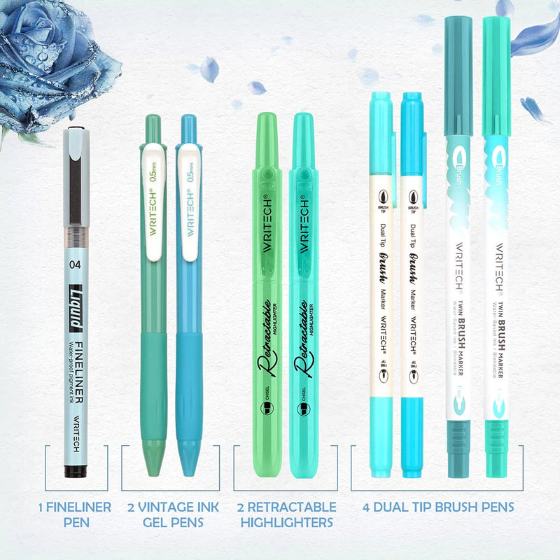 Writech Journaling Kit - Blue & Green