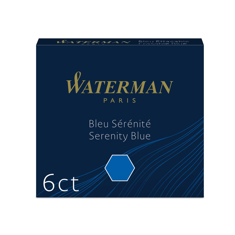 Waterman Ink Cartridges International Short Size (6 Pack)