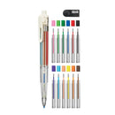 Pentel Art Multi-8 Pencil 8-in-1 Multipencil & 12 Colour Refill Lead Set