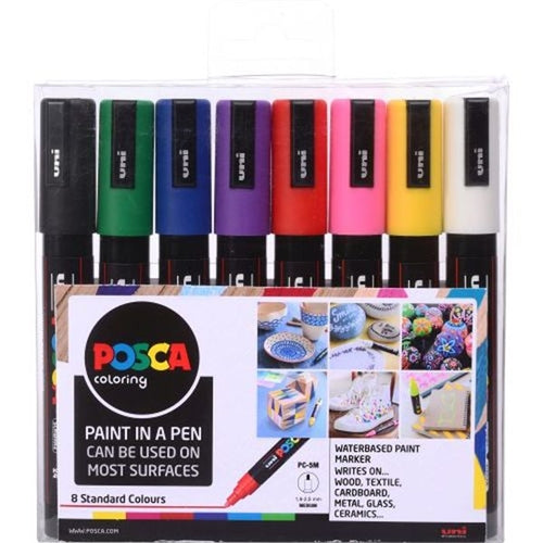 Posca Uni Posca PC-5M Paint Marker Bullet Assorted (Pack of 8) 153544843