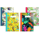 Silvine Casebound Notebook Ruled with Margin 80 Pages A4 Assorted NBA4SG