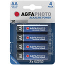 AgfaPhoto Alkaline Power AA Batteries (Pack of 4)