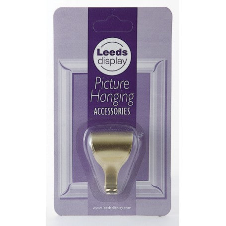 Leeds Display Brass Picture Rail Hooks (3 Pack)