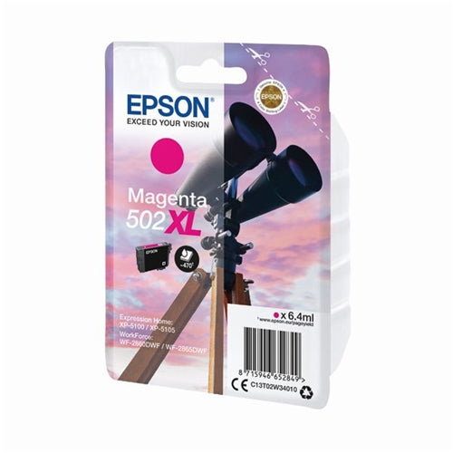 Epson 502XL Magenta Ink Cartridge C13T02W34010