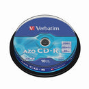Verbatim CD-R Datalife Non-AZO 52x 700MB (Pack of 10)