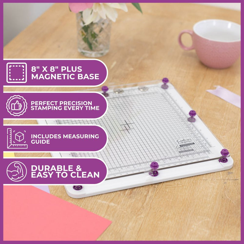 Crafter's Companion Stamping Platform & Magnetic Base - 8x8"
