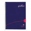 Graffico Hard Cover Wirebound Notebook 160 Pages A4 EN08810