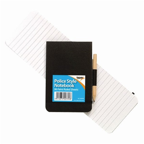 Tiger Police Style Notebook including Pencil 300789