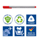 Staedtler Triplus Fineliner 334 Assorted Colours (Box of 60)