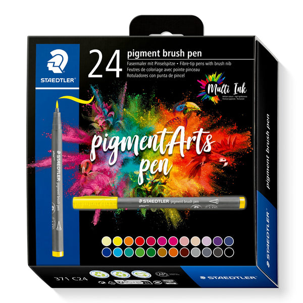 Staedtler Pigment Brush Pen 371 (box of 24)