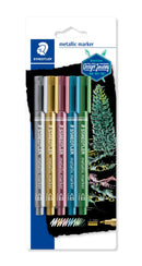 Staedtler 8323 Metallic Markers Assorted (5 Pack)