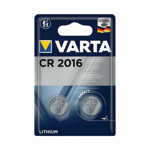 Varta CR2016 Lithium Coin Cell Battery (Pack of 2)