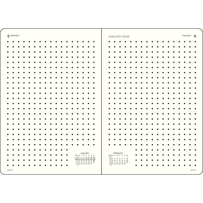 Leuchtturm 1917 Daily Planner Dotted Medium (A5) 2026