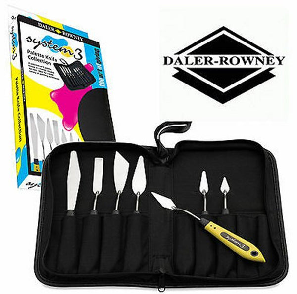 Set De 4 Espátulas De Metal Con Mango De Madera Daler-Rowney Simply, Ideales Para Pintura Al óleo Y Acrílica