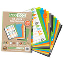 Eco-Eco A4 50% Recycled Set 12 Index File Dividers