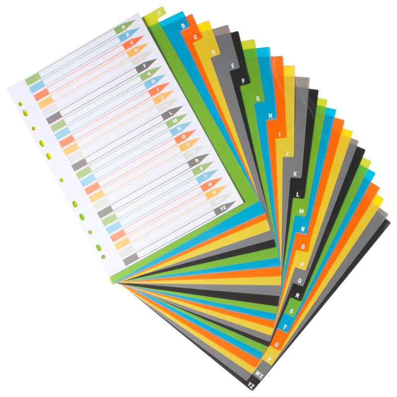 Eco-Eco A4 50% Recycled Set A-Z Wide Index File Dividers