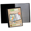 Eco-Eco A5 90% Recycled 20 Pocket Fold Flat Spiral Display Book