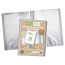 Eco-Eco A4 - 50% Recycled - Clear 80 Pocket Presentation Display Book
