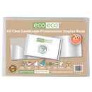 Eco-Eco A5 - 50% Recycled - Clear 20 Pocket Landscape Presentation Display Book