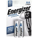 Energizer Ultimate Lithium AA Batteries (2 Pack)