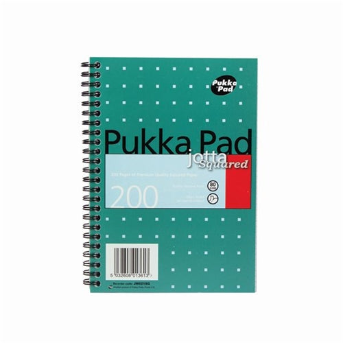 Pukka Pad Square Wirebound Metallic Jotta Notepad 200 Pages A4