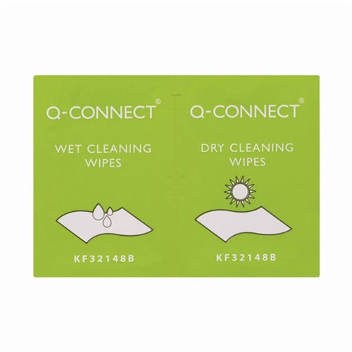 Q-Connect Wet and Dry Wipes (Pack of 20)